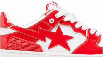 Order BAPE Sk8 Sta #5「奢華運動單字母圖案 - 紅色」1J20191003-RED
