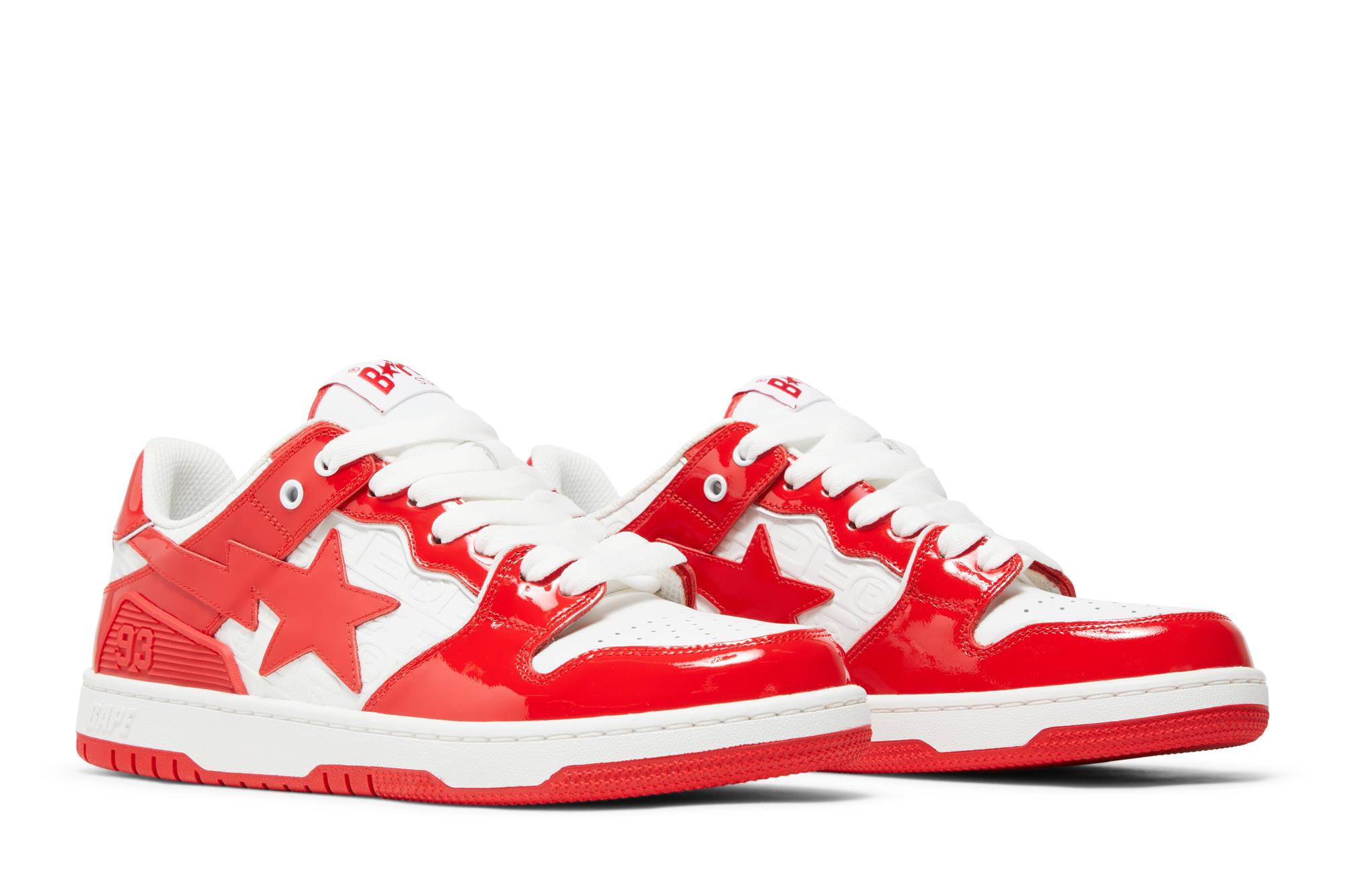 Cheap 베이프 스케이트 스테이 #5 '럭스 스포츠 모노그램 - 레드' 1J20191003-RED