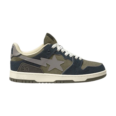 BAPE Sk8 Sta 'Army Green Dark Blue'