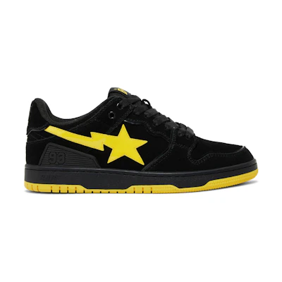 BAPE Sk8 Sta 'Black Electric Yellow'