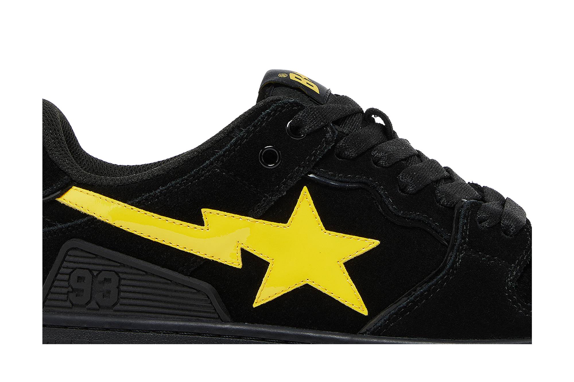 Order 베이프 스케이트 스타 '블랙 일렉트릭 옐로우' 001FWG701031X