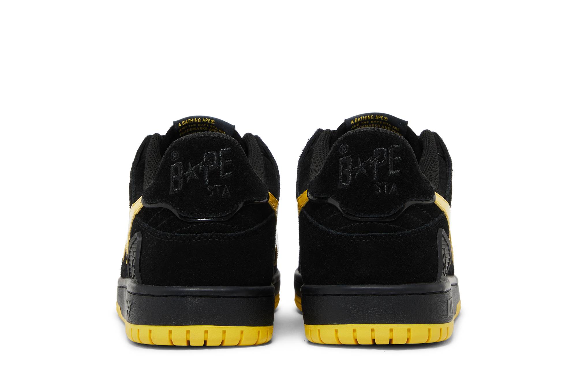 Details for 베이프 스케이트 스타 '블랙 일렉트릭 옐로우' 001FWG701031X
