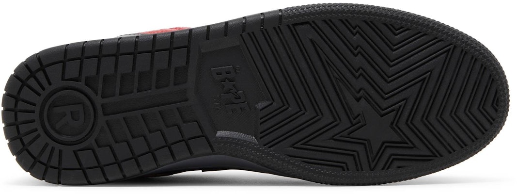BAPE Sk8 Sta 'Hitam Merah' 1H80191003-RED Shop BAPE Sk8 Sta 'Hitam Merah' 1H80191003-RED
