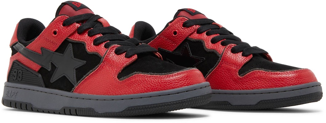 BAPE Sk8 Sta 'Hitam Merah' 1H80191003-RED Cheap BAPE Sk8 Sta 'Hitam Merah' 1H80191003-RED
