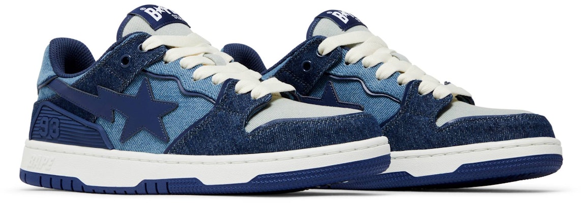 BAPE Sk8 Sta 'Denim' Zapatillas de Skate Denim 1J30191022-IND Cheap BAPE Sk8 Sta 'Denim' Zapatillas de Skate Denim 1J30191022-IND
