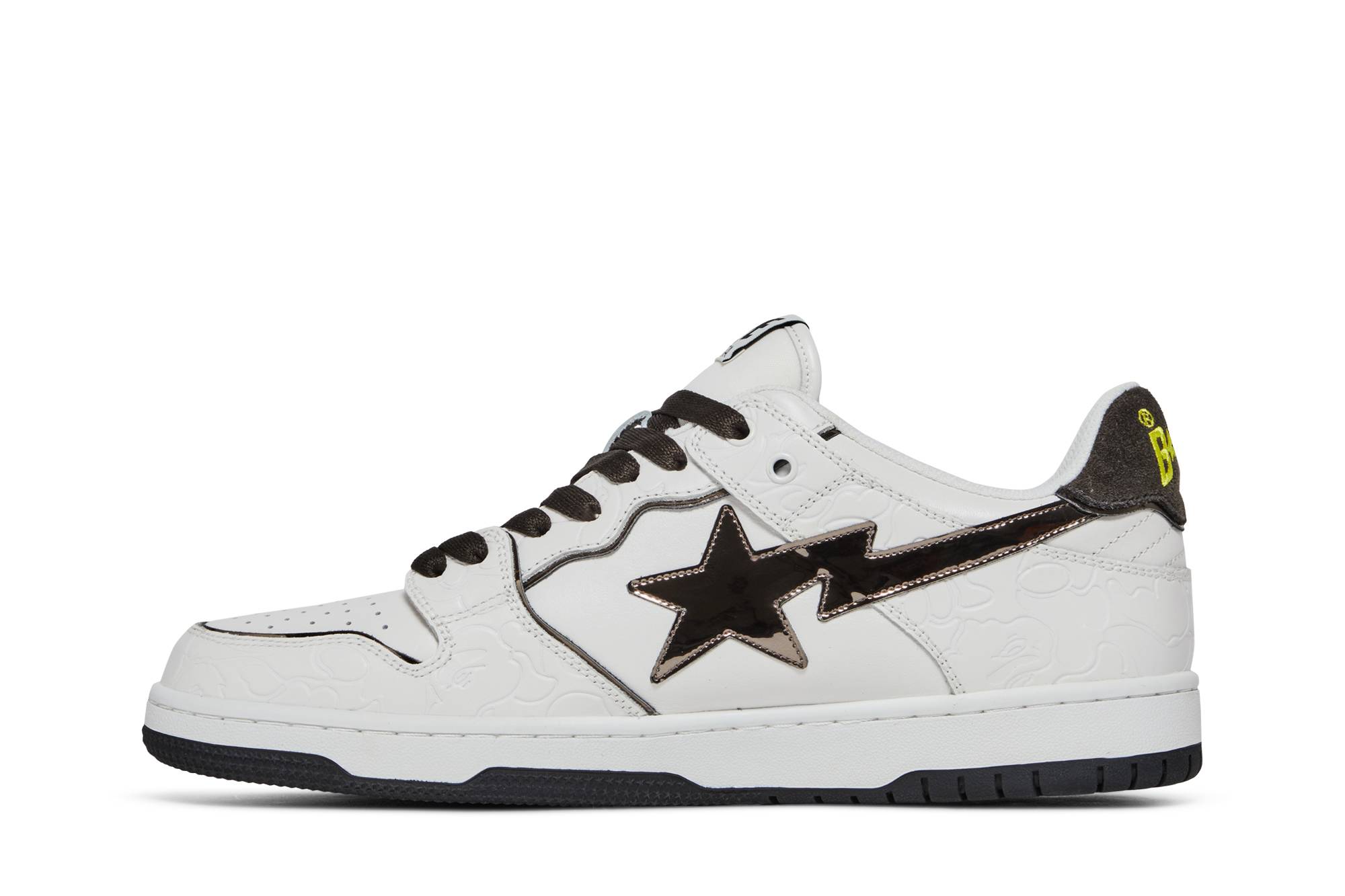 Lookbook BAPE Sk8 Sta '白色金属银' 1H80191020-WHT