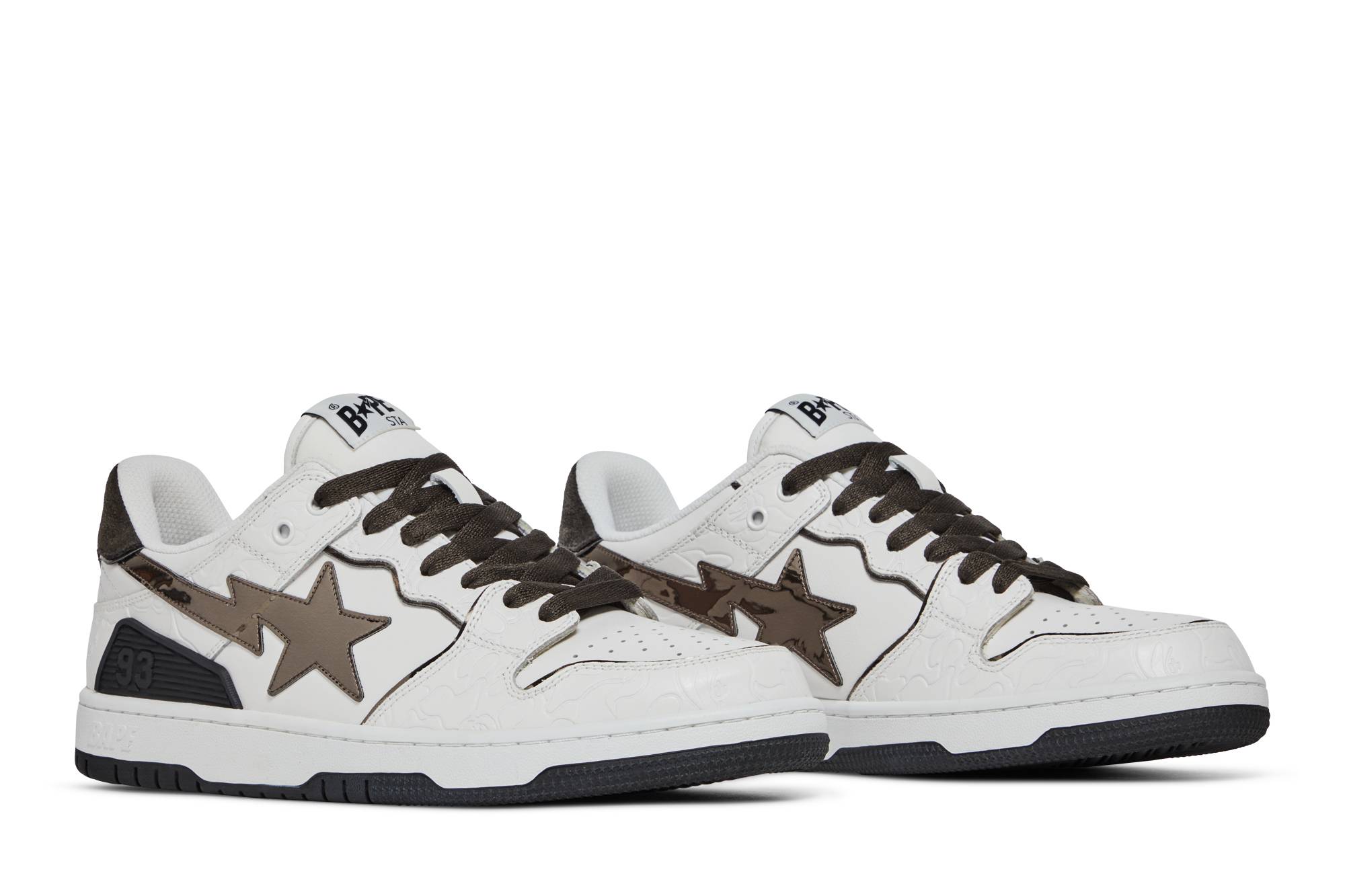 Cheap BAPE Sk8 Sta '白色金属银' 1H80191020-WHT