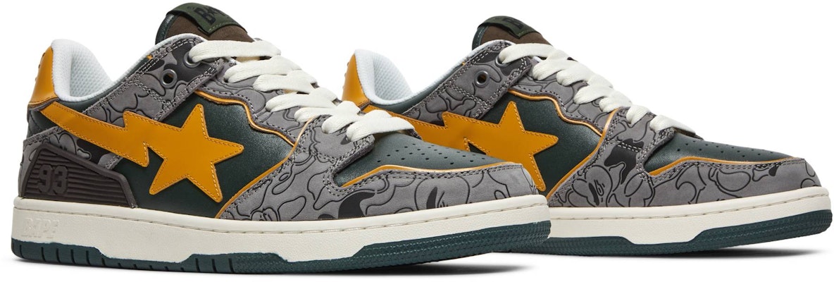 베이프 스케이트 스테이 로우 '그린 카모' 1H80191007-GRN Cheap 베이프 스케이트 스테이 로우 '그린 카모' 1H80191007-GRN