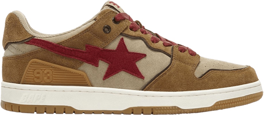 BAPE Sk8 Sta Low 'Wheat Red' 1G70191030 Buy BAPE Sk8 Sta Low 'Wheat Red' 1G70191030