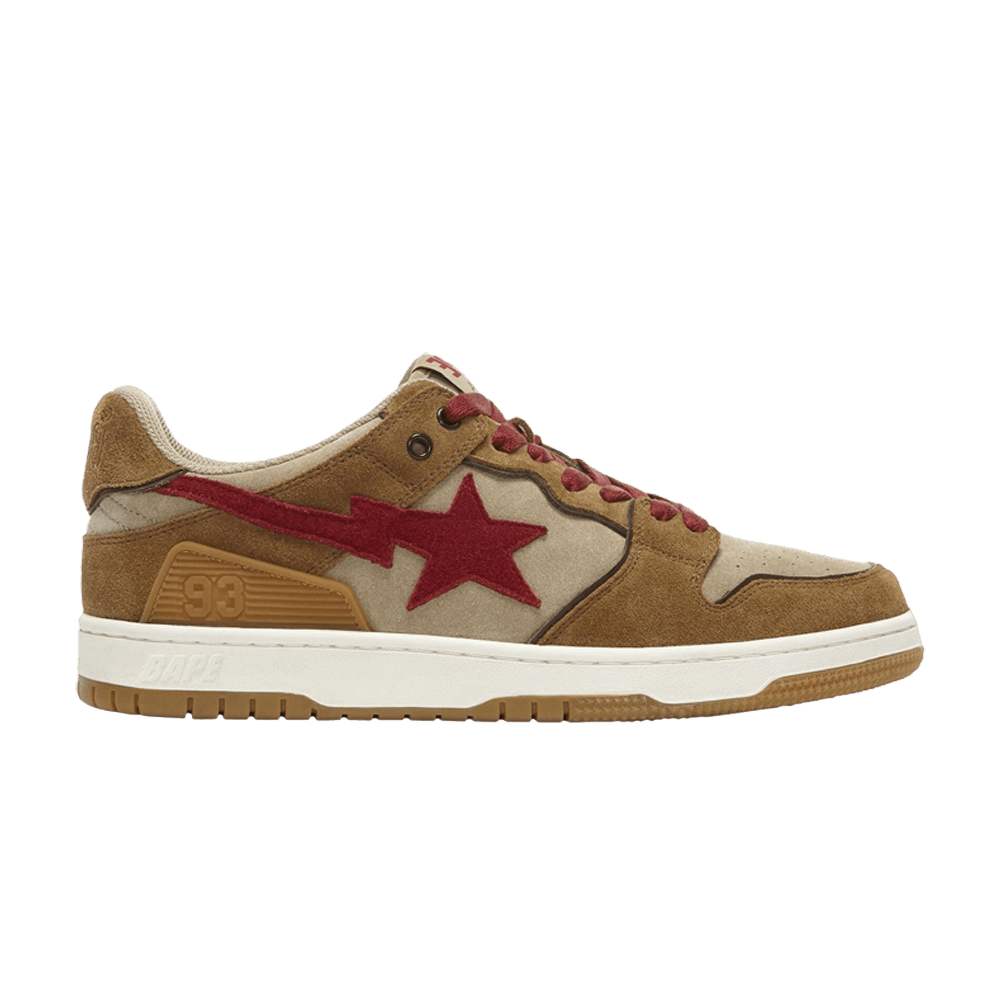 Buy BAPE Sk8 Sta Low 'Wheat Red' 1G70191030 小麥紅