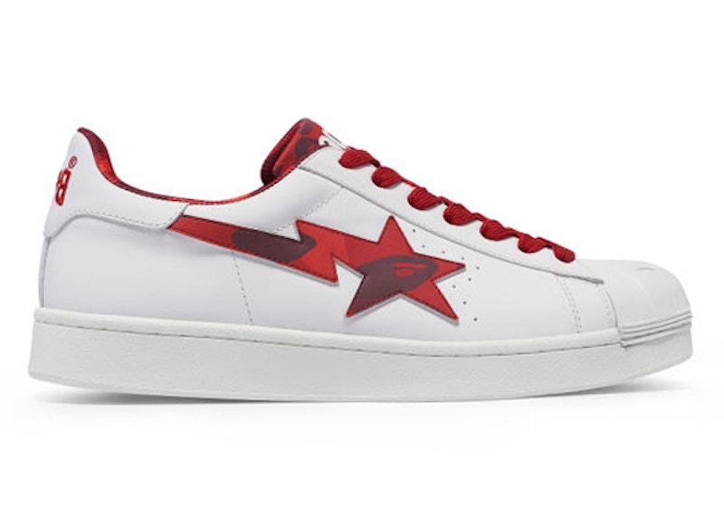Buy BAPE Skullsta M1 'Blanco Rojo' 1J20191007-RED