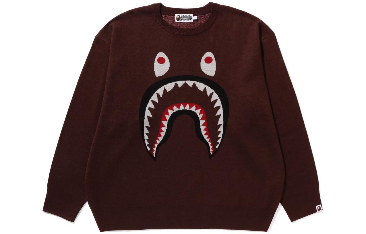 BAPE Slim Fit Graphic Crewneck Long-Sleeve Sweatshirt 1J80-120-006