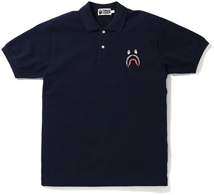 BAPE Small Shark Polo Navy Buy BAPE Small Shark Polo Navy