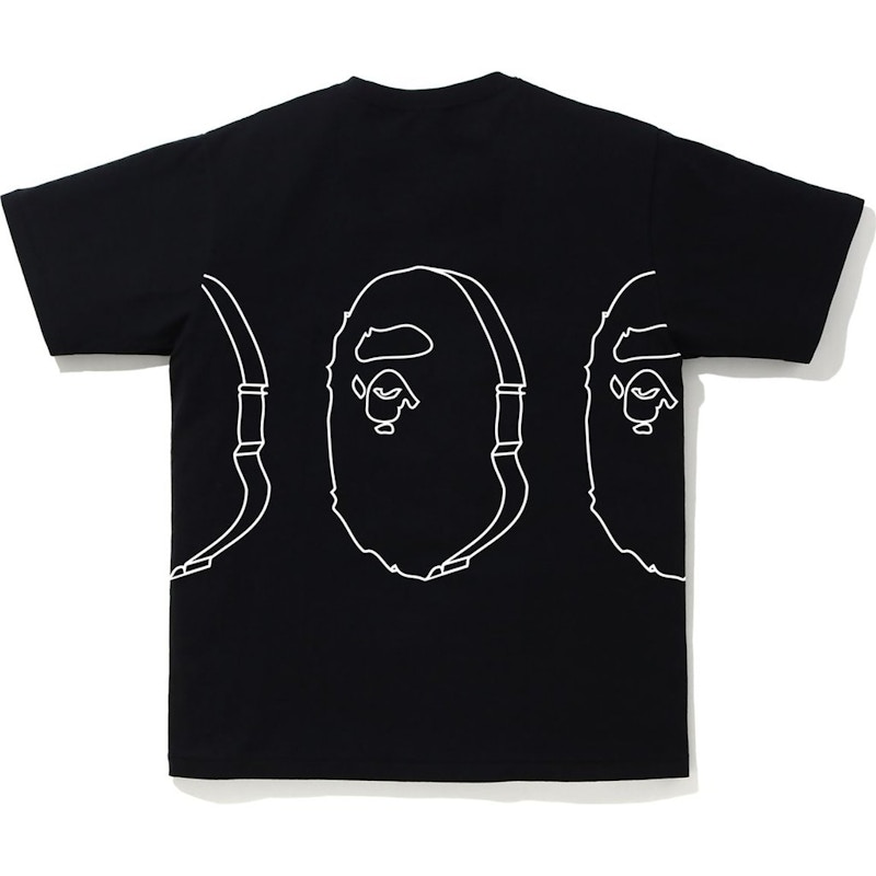 BAPE Solid Ape Head Tee Black 圖 2