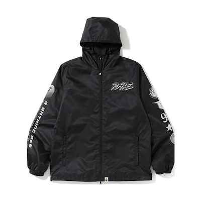 BAPE Solid Color Ape Logo Print Zip-Up Hoodie Jacket Men 0ZXJKM140006D