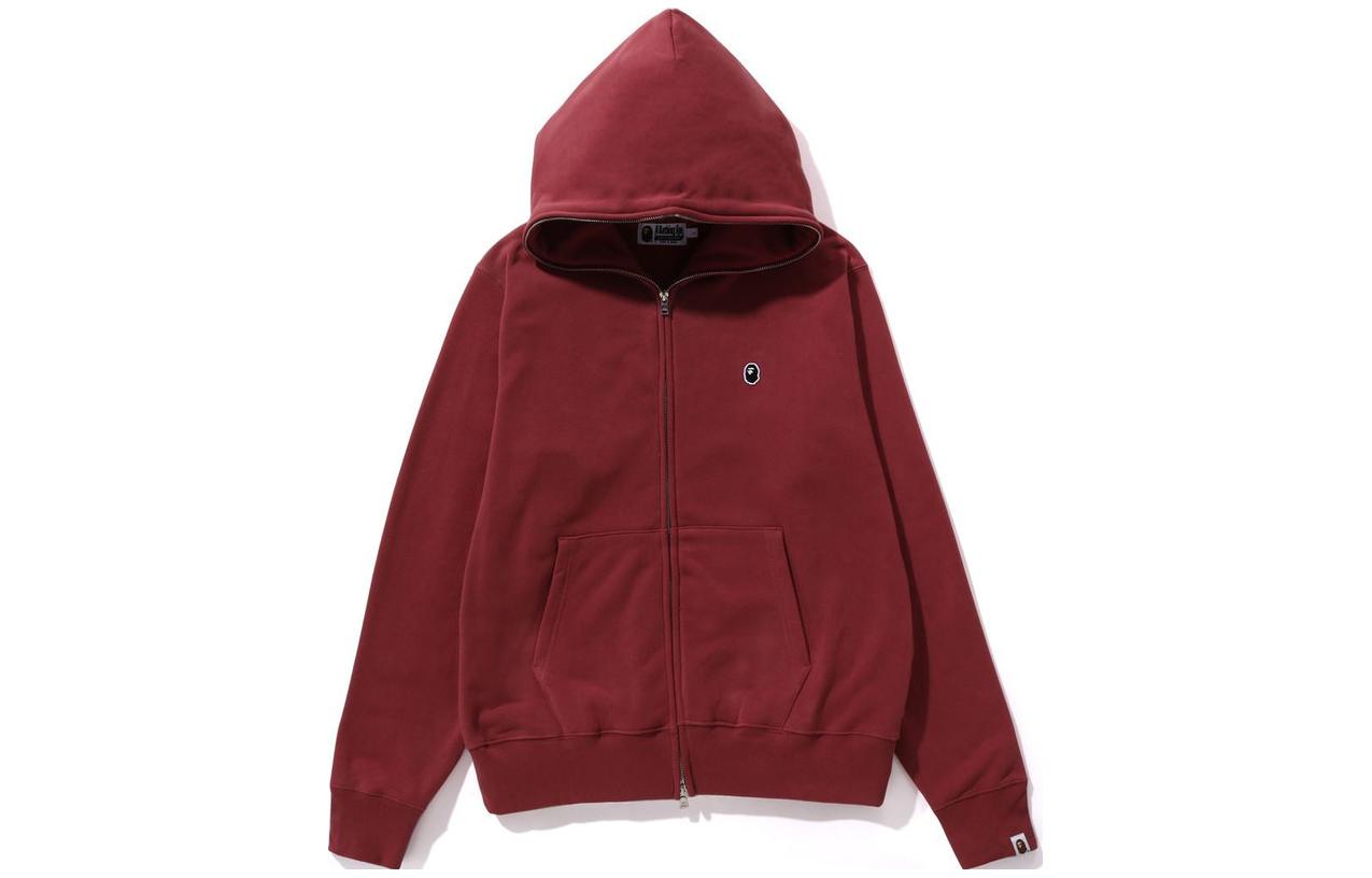 BAPE Solid Color Hoodie Relaxed Fit Drop Shoulder Jacket Men 1J80-115-006