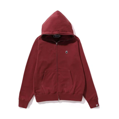 BAPE Solid Color Hoodie Relaxed Fit Drop Shoulder Jacket Men 1J80-115-006