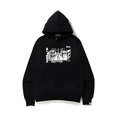 BAPE Solid Color Logo Printed Hoodie Long Sleeve Casual Sweatshirt 0ZXSWM114017E