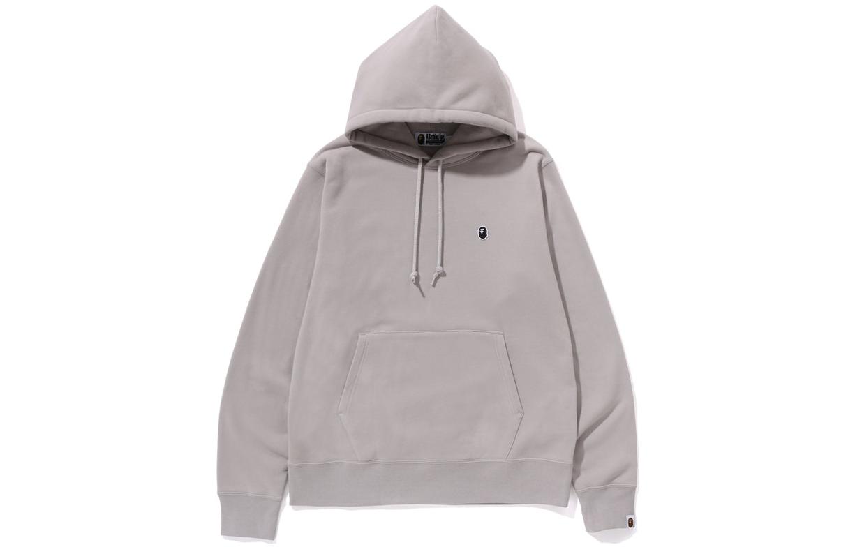 BAPE Solid Color Pullover Hoodie Long Sleeve Fit 1J80-114-005