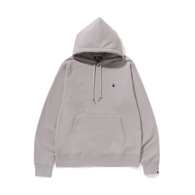 BAPE Solid Color Pullover Hoodie Long Sleeve Fit 1J80-114-005
