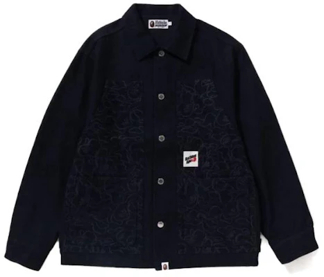 BAPE Jaket Hitam Lengan Panjang Single-Breasted Solid Color 1J70-140-006 Buy BAPE Jaket Hitam Lengan Panjang Single-Breasted Solid Color 1J70-140-006