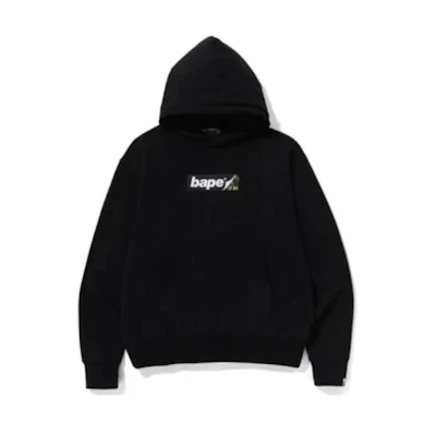 BAPE Solid Letter Print Hoodie 1J20-114-005