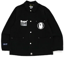 BAPE Solid Letter Printed Button-Up Jacket 1H80-140-023 BAPE Solid Letter Printed Button-Up Jacket 1H80-140-023
