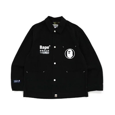 BAPE Solid Letter Printed Button-Up Jacket 1H80-140-023