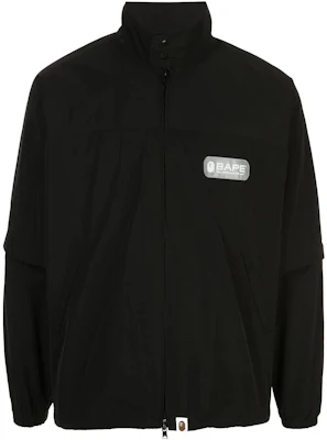 Chaqueta Negra BAPE Logo Sólido con Mangas Desmontables M140013C Buy Chaqueta Negra BAPE Logo Sólido con Mangas Desmontables M140013C