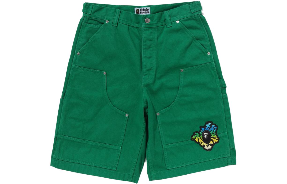 Shop BAPE 經典圖案印花休閒短褲 1J30-153-053