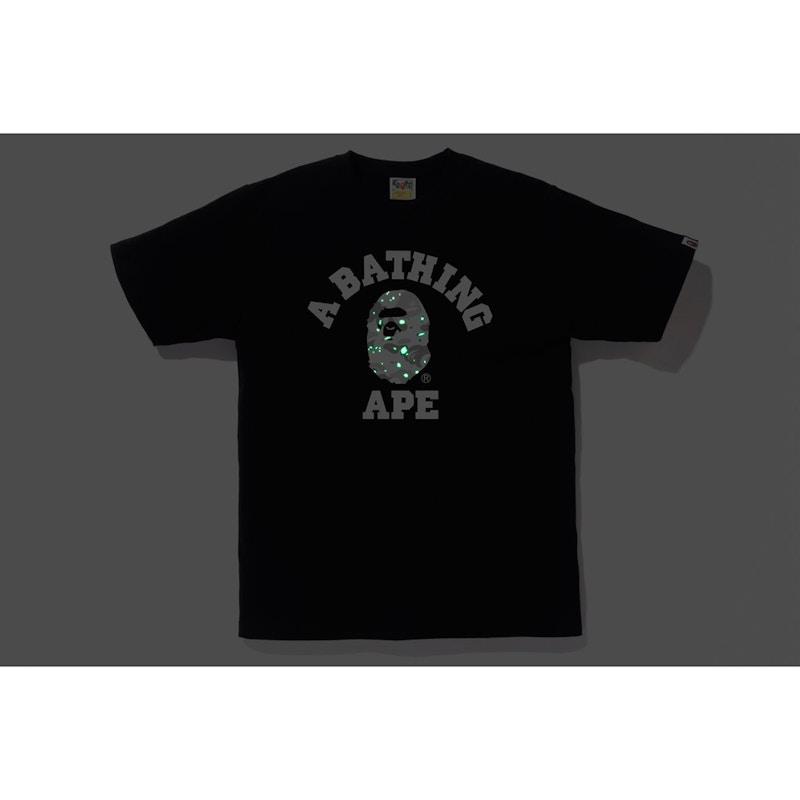 Order Bape Space Camo College Tee Black