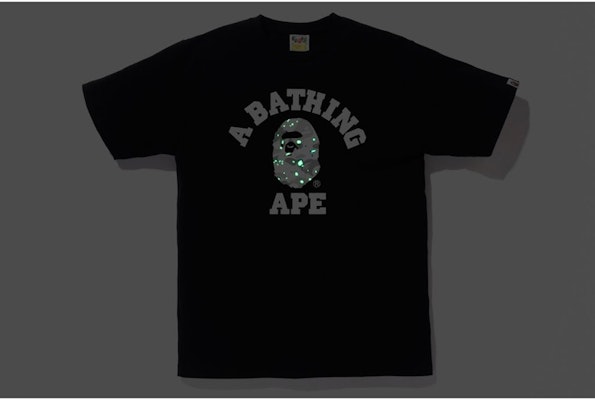 Bape 太空迷彩學院T恤 黑色 Order Bape 太空迷彩學院T恤 黑色