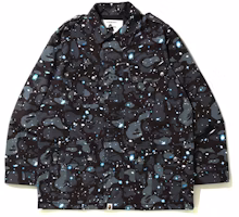 BAPE Space Camo Military Jacket Black BAPE Space Camo Military Jacket Black