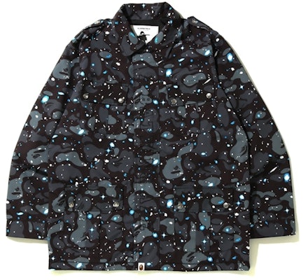 BAPE Space Camo Military Jacket Black Buy BAPE Space Camo Military Jacket Black