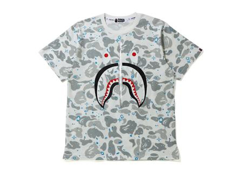 Buy Kaos BAPE Space Camo Shark Putih Multi