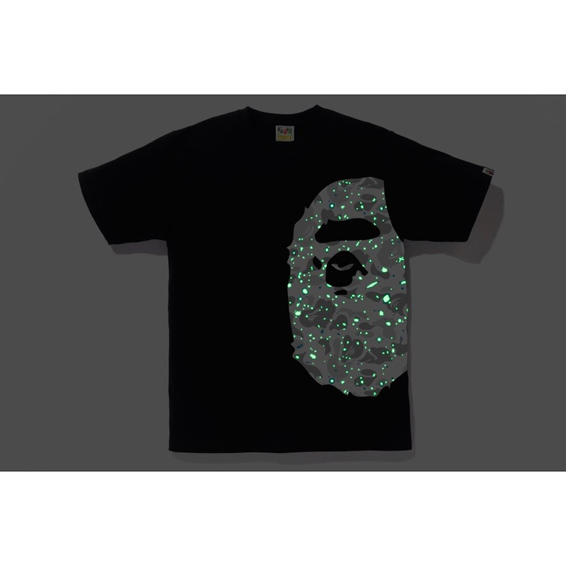 Lookbook Bape Space Camo Side Big Ape Baju-T Hitam