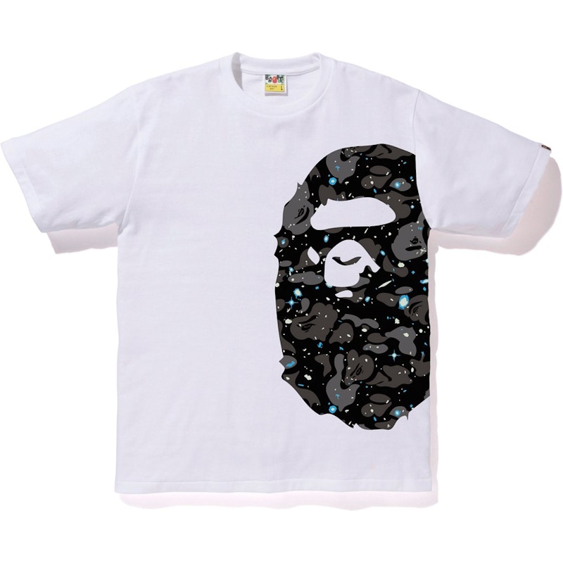 Bape Space Camo Side Big Ape Tee White