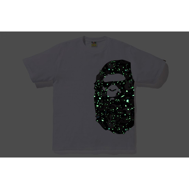 Lookbook 베이프 스페이스 카모 사이드 빅 에이프 티셔츠 (화이트) 
