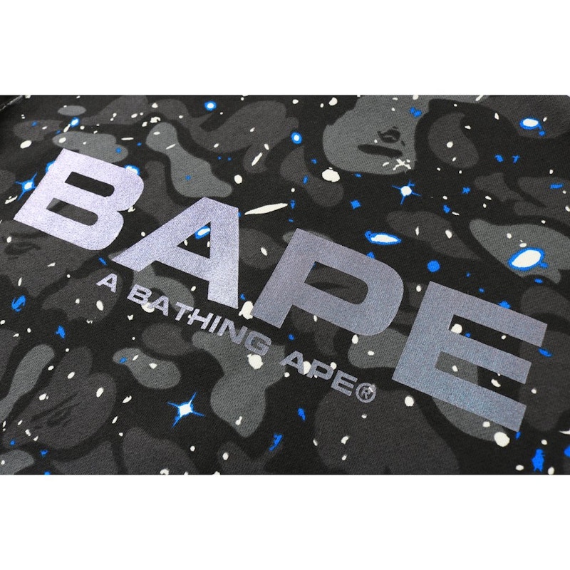Bape Space Camo Wide Crewneck Black 圖 2