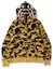Buy Bape 2019年春夏季第一迷彩鯊魚拉鍊連帽上衣 黃色