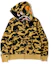 Order Bape 2019年春夏季第一迷彩鯊魚拉鍊連帽上衣 黃色