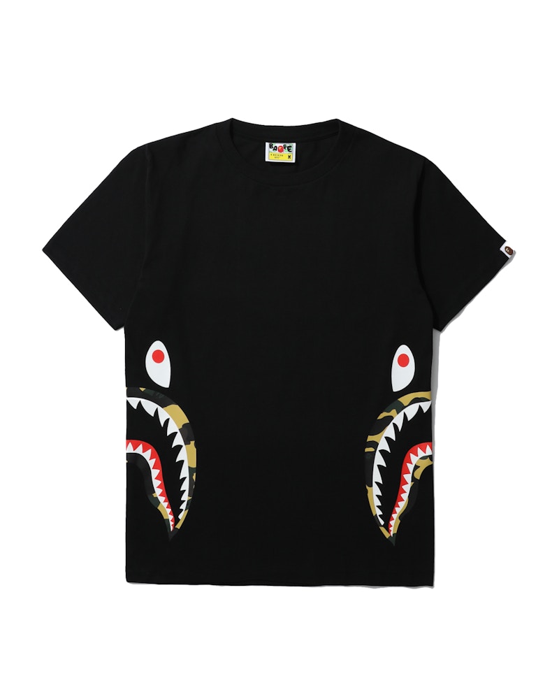 Bape SS19 1st Camo Shark Tee Yellow