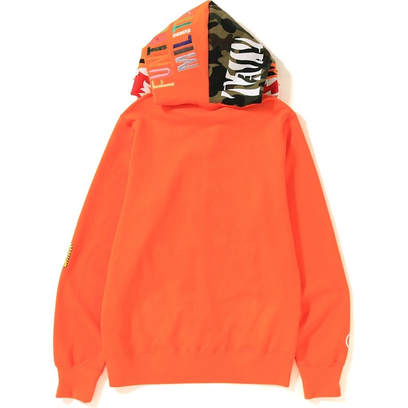 Bape SS19 Tiger Full Zip Hoodie Orange 圖 2