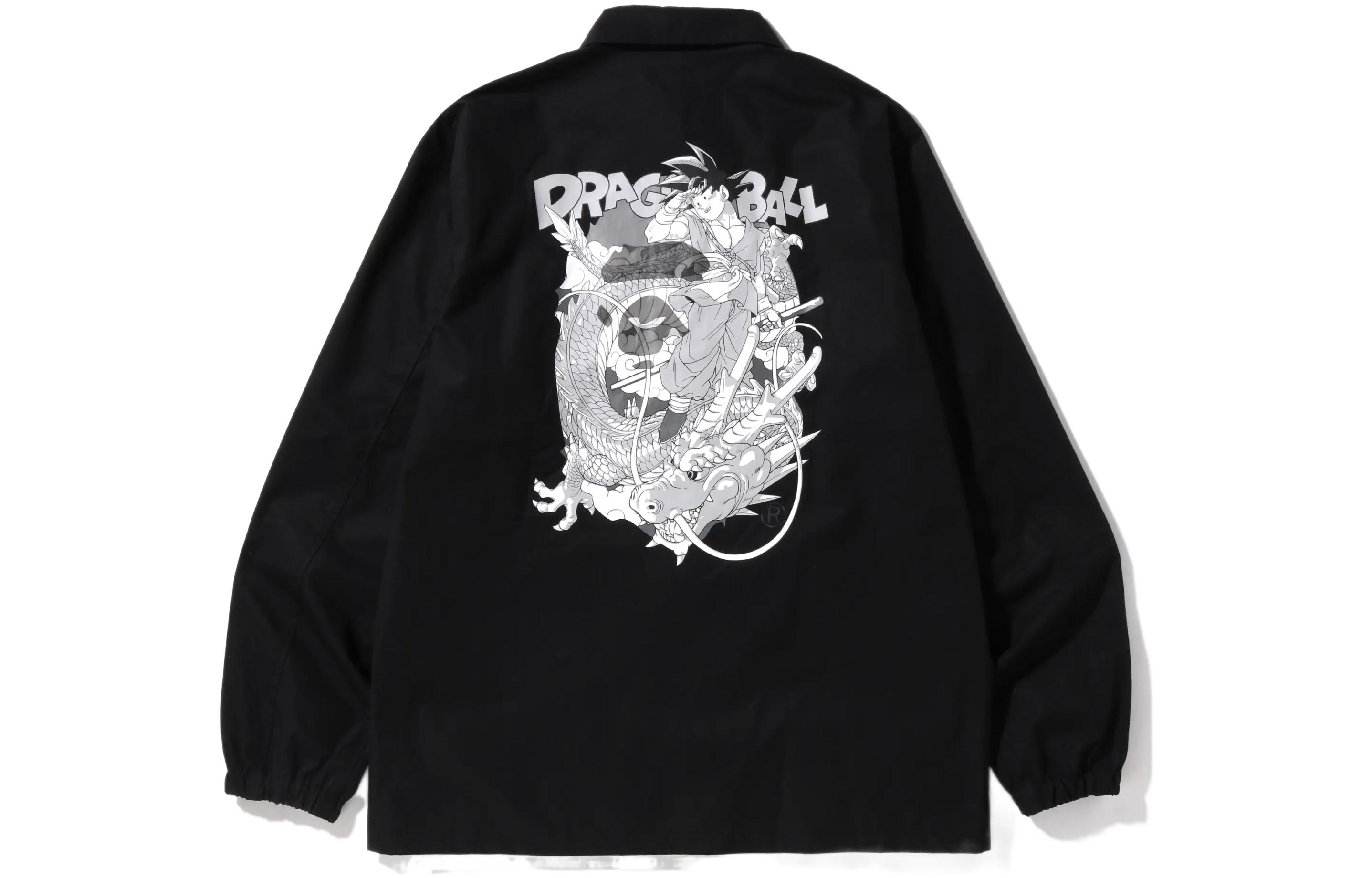 BAPE SS22  Black Long-Sleeve Jacket with Back Print. DBJACKET#1