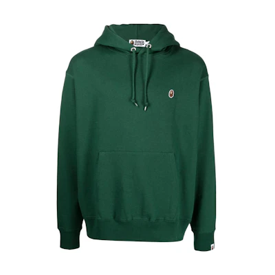 BAPE SS22 Ape Head Solid Color Hoodie Green 001P-PH7-010