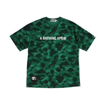 BAPE SS22 Camo Letter Logo Print Crewneck T-Shirt 0ZXTEM109010I