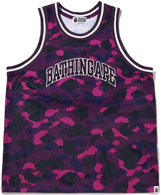 BAPE SS22 迷彩字母印花籃球背心。 1I30-108-019 Buy BAPE SS22 迷彩字母印花籃球背心。 1I30-108-019