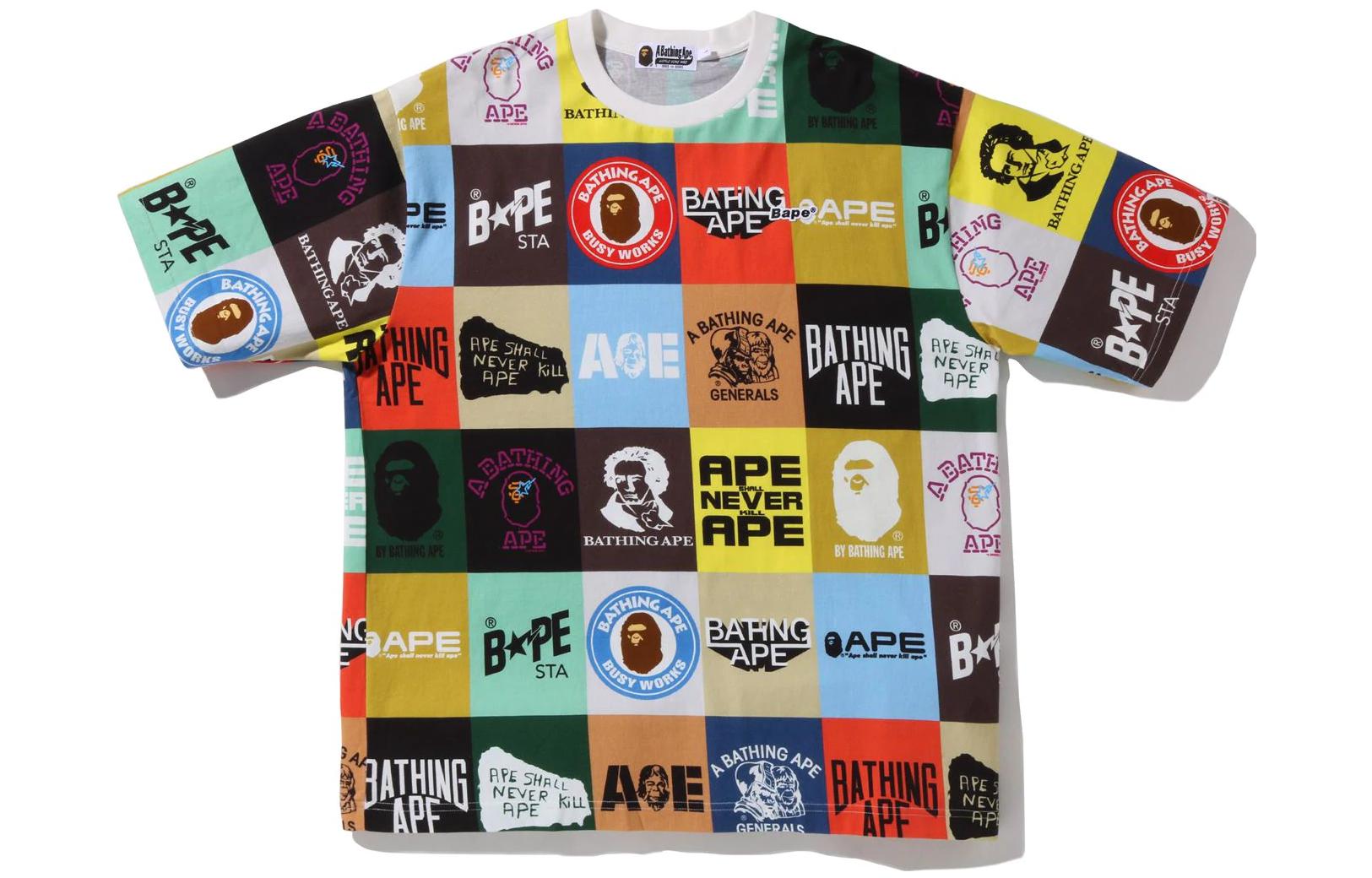 BAPE SS22 Classic Logo Relaxed Fit Tee Crewneck Checkered Short Sleeve - Mens 1I30-109-004 圖 2