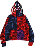 BAPE SS22 Colorblock Camo Printed Zip-Up Hoodie Jacket Multicolor Mens. 1I20-115-001 BAPE SS22 Colorblock Camo Printed Zip-Up Hoodie Jacket Multicolor Mens. 1I20-115-001