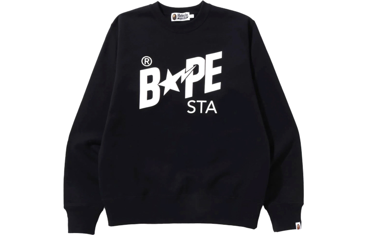 BAPE SS22 Crewneck Sweatshirt with Star Letter Print 1I30-113-018